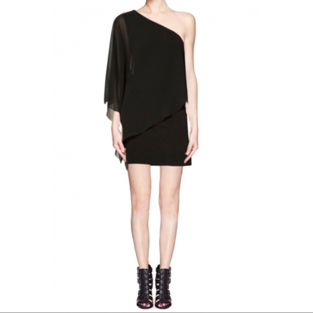 Zara Black Chiffon Dress